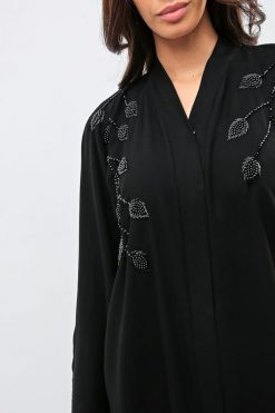 bsi01 aa001 bsi1179 3 Georgette Black Abaya