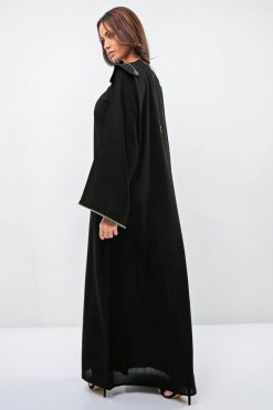bsi01 aa001 bsi1170 5 Zipper Abaya Black