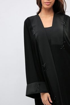 bsi01 aa001 bsi1157 3 Black Abaya Embellished with Beads