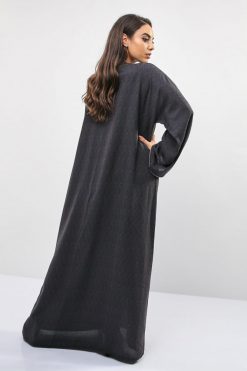 bsi01 aa001 bsi1151 4 Zip Embellished Abaya