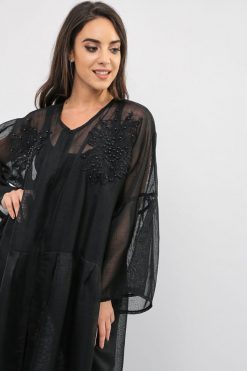 bsi01 aa001 bsi1149 3 Pearls Embellished Abaya