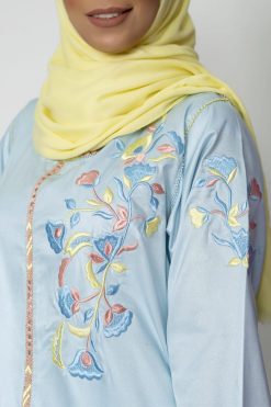 Yellow Moroccan Kaftan 5 QAA 000055 3 Yellow Moroccan Kaftan