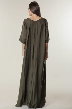 MOIUA60010 3 Green Under Abaya Dress
