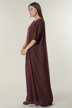 MOIUA60009 3 Maroon Under Abaya Dress