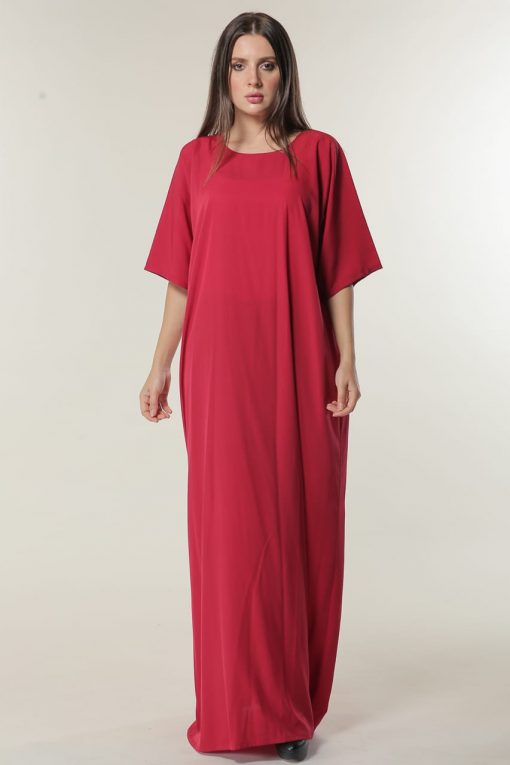 Red Maxi Slip Dress