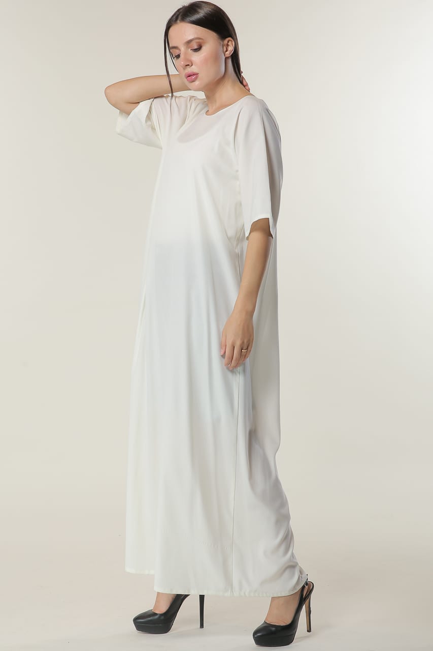 white inner slip dress