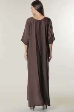 MOIUA60004 4 Brown Under Abaya Dress