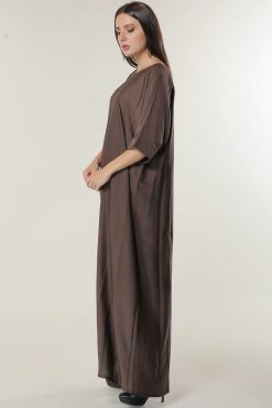 MOIUA60004 3 Brown Under Abaya Dress
