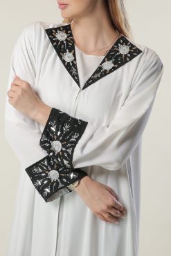 عباية مينيمال أحادية اللون 7 MOILAAM2079 4 Minimal Monochrome Abaya