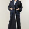 Navy Casual Abaya with Pockets