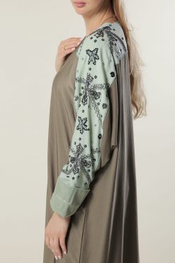 MOILAAM2070 4 Green Colour Abaya