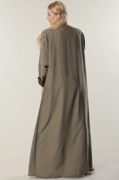 Tan Color Abaya 6 MOILAAM2062 3 Tan Color Abaya