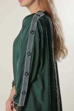 MOILAAM2060 5 Green Two Tone Abaya