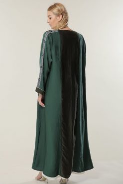 MOILAAM2060 4 Green Two Tone Abaya