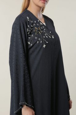 MOILAAM2056 4 v Neck Embellished Abaya