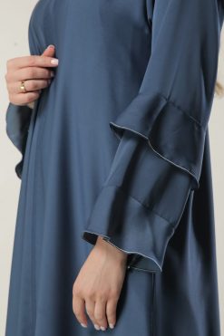 MOILAAM2047 4 Blue Open Abaya