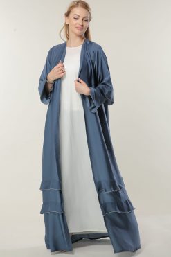 Blue Open Abaya