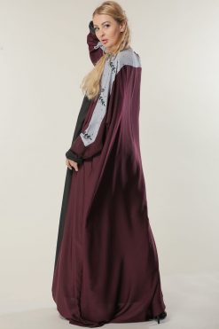 Maroon Abaya Gown 7 MOILAAM2044 3 Maroon Abaya Gown