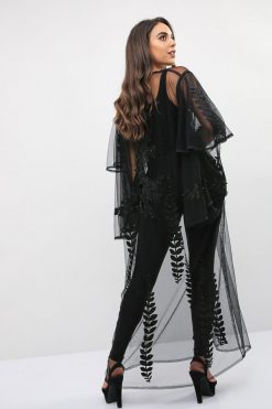 bsi01 aa001 bsi1144 5 Applique Sheer Abaya