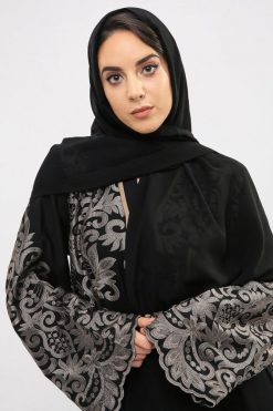 bsi01 aa001 bsi1110 4 Beiege Embroidered Abaya