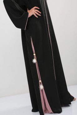 bsi01 aa001 bsi1074 3 Tussels Embellished Abaya