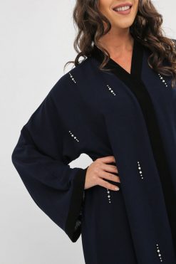 bsi01 aa001 bsi1064 3 Blue Abaya With Beads