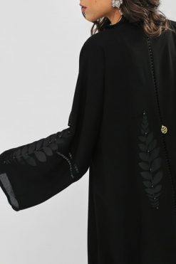 bsi01 aa001 bsi1057 3 Applique Black Abaya