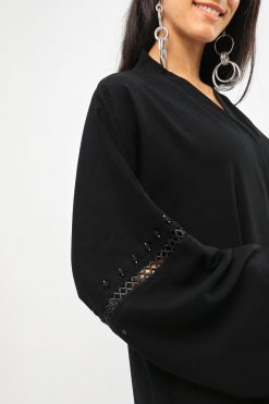 bsi01 aa001 bsi999 3 Black Abaya with Lace