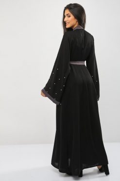 bsi01 aa001 bsi880 5 Black Abaya With Belt