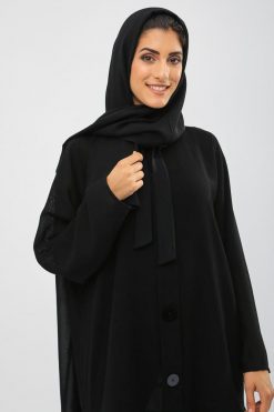 bsi01 aa001 bsi859 3 Button Embellished Abaya