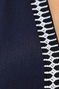 bsi01 aa001 bsi844 4 Lace Embellished Navy Abaya