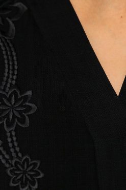 bsi01 aa001 bsi815 4 Black Abaya With Embroidery