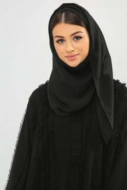 bsi01 aa001 bsi799 4 Plain Wide Sleeves Abaya