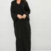 Pocket Style Black Abaya