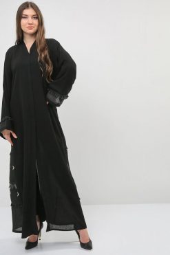 bsi01 aa001 bsi783 5 Mesh Embellished Abaya