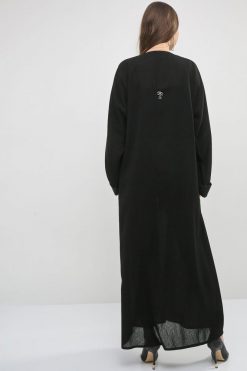 bsi01 aa001 bsi777 5 Mesh Embellished Abaya