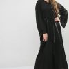 Mesh Embellished Abaya