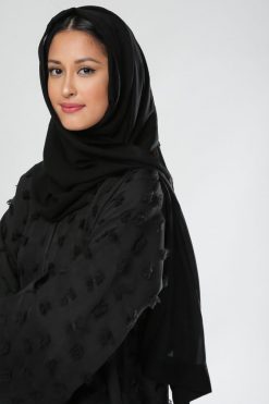 bsi01 aa001 bsi436 3 Black Texture Abaya