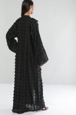 bsi01 aa001 bsi436 4 Black Texture Abaya