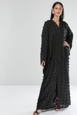 Black Texture Abaya