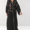 Flower Embroidered Abaya