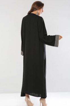 bsi01 aa001 bsi304 3 Pearls And Beads Embellished Abaya