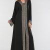 Pearls And Beads Embellished Abaya