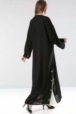 bsi01 aa001 bsi199 4 Button Embellished Abaya