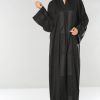 Embroidered Black Abaya