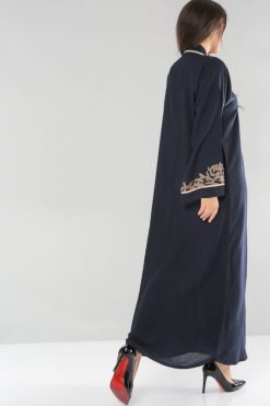 bsi01 aa001 bsi87 4 Navy Embroidered Abaya
