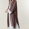 White & Brown  Abaya