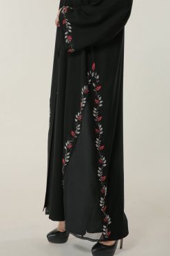 MOILAAQ2043 4 Embroidered Crepe Abaya