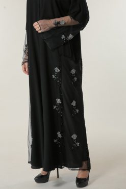 MOILAAQ2042 4 Floral Abaya Maxi