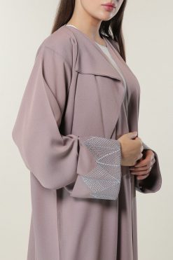 MOILAAQ2038 4 Dusty Pink Abaya Dress